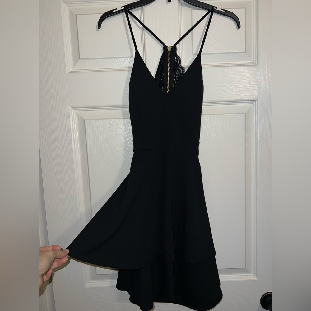Black Dress with Open hole back